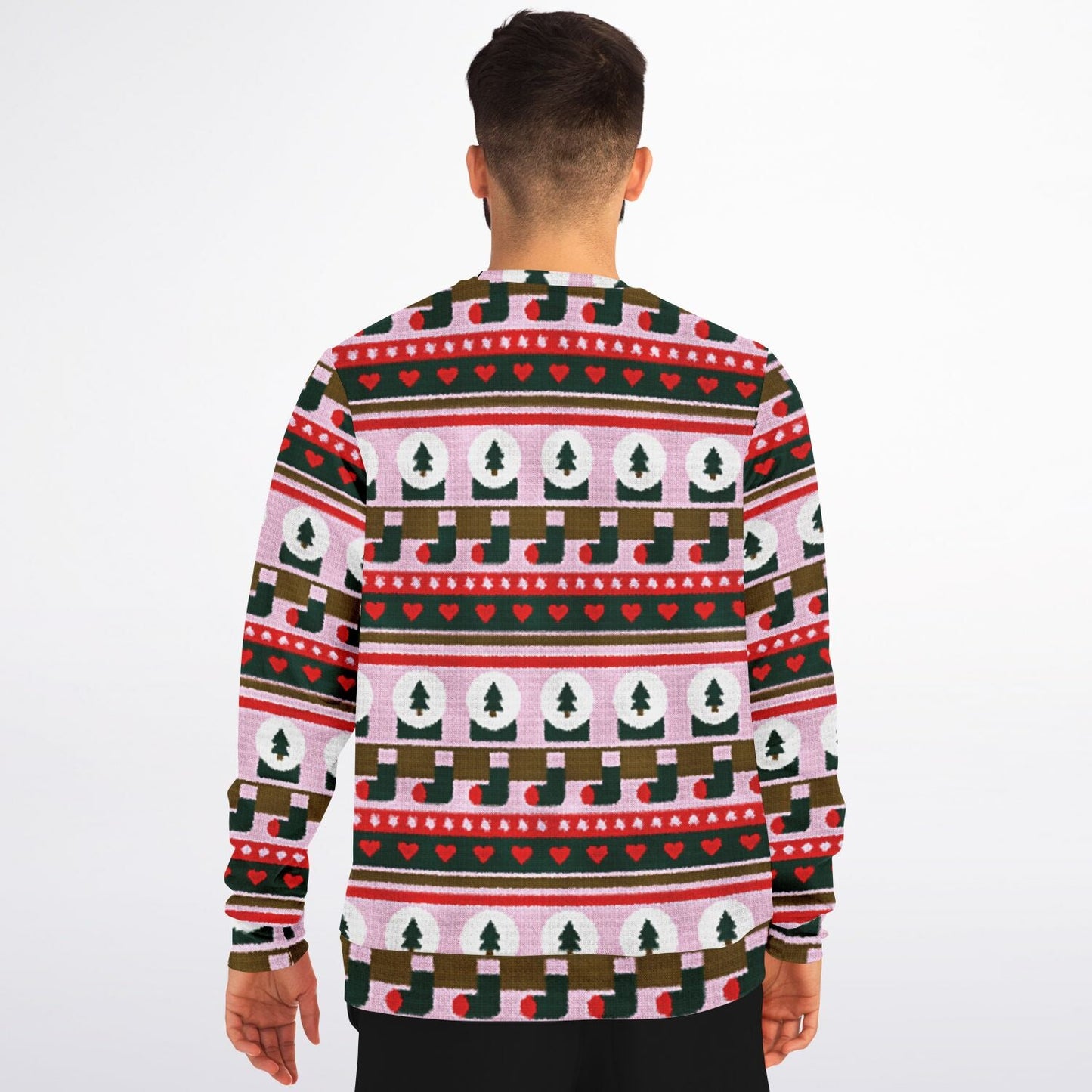 Santa's Favorite Bird Is A Flamingo Ugly Christmas Sweatshirt