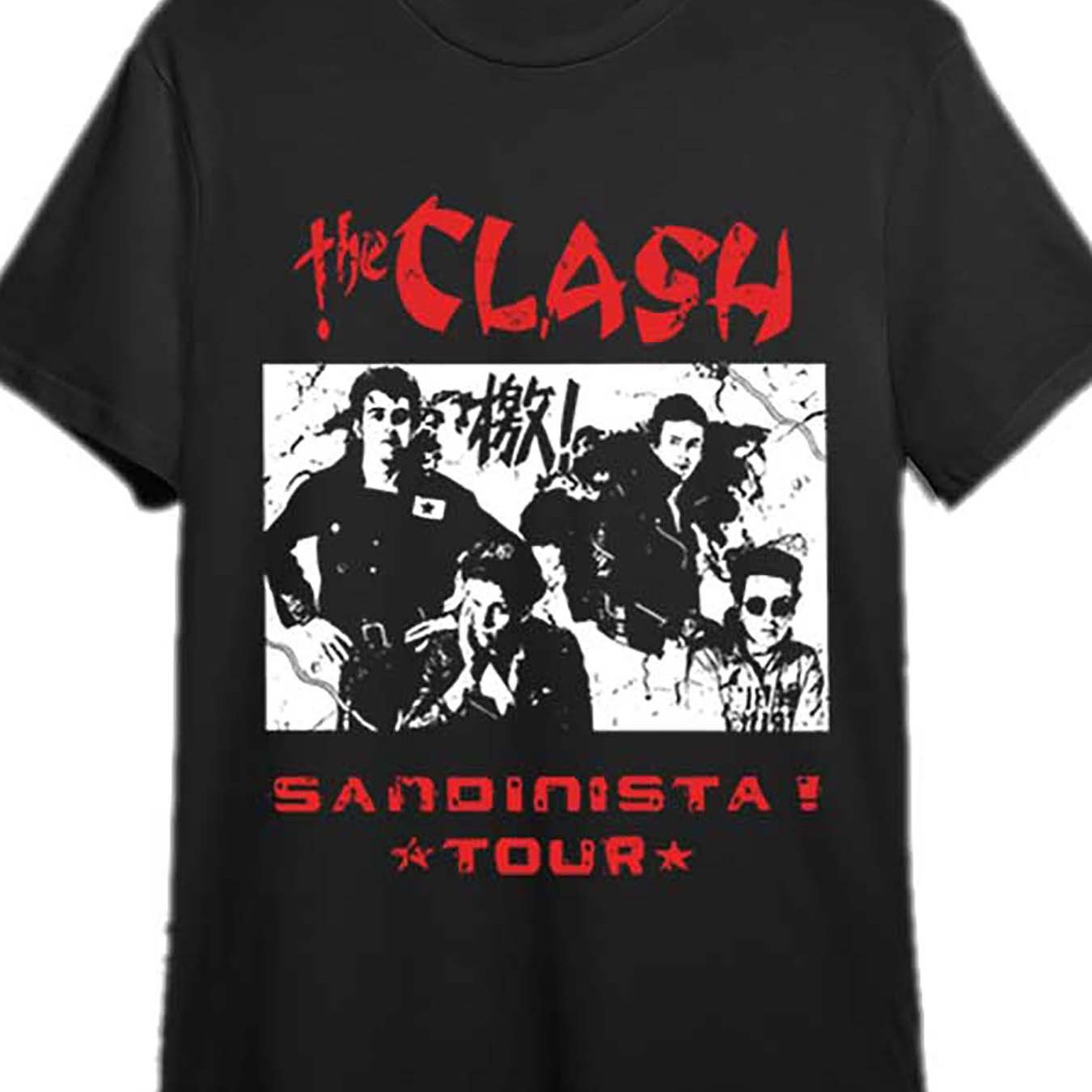 The Clash Sandinista Tour T-Shirt – Officially Authorized Retro Concert Tee for Adults, Men’s Short Sleeve Casual Graphic Shirt - Premium t-shirt from Lizard Vigilante - Just $23.88! Shop now at Lizard Vigilante