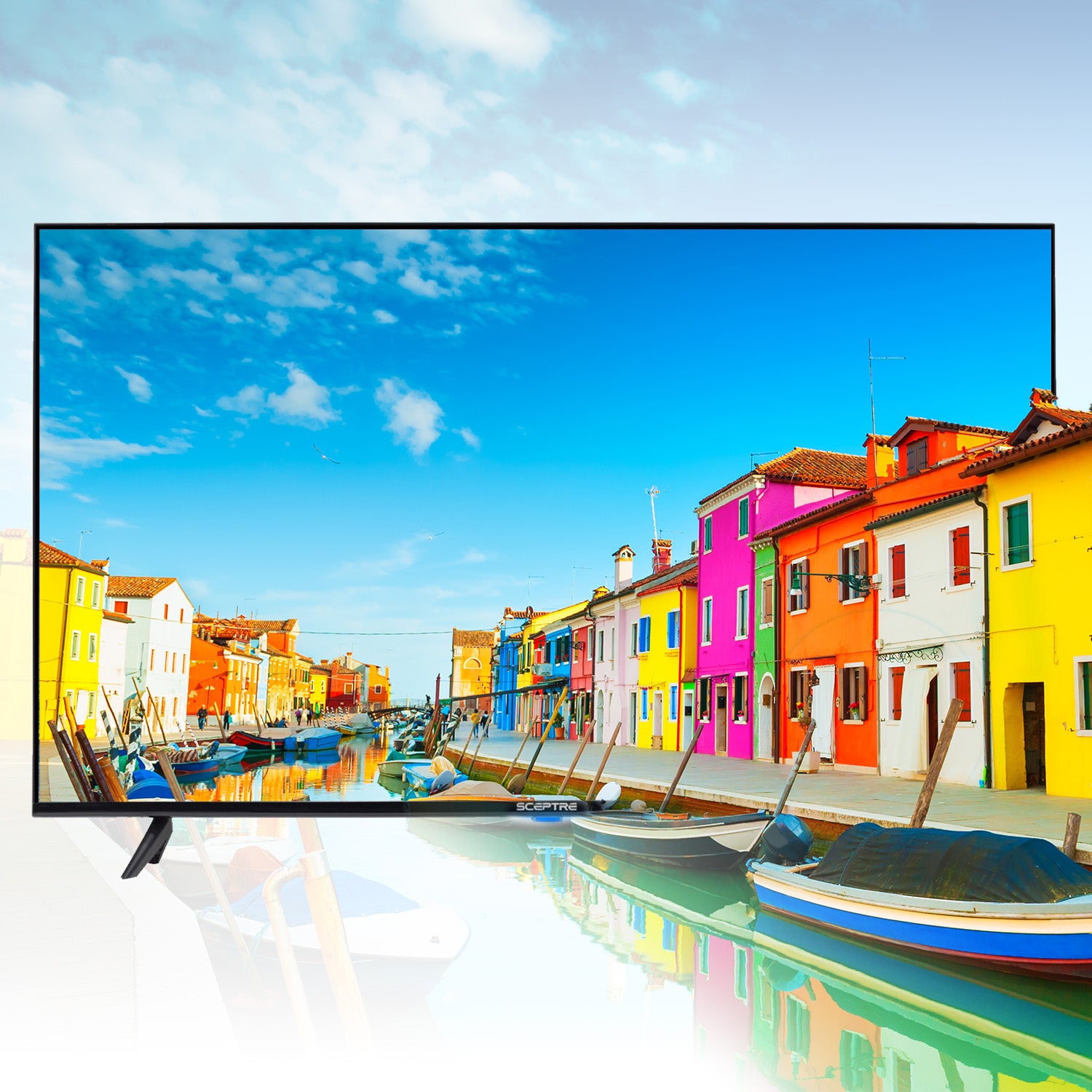 Sceptre 43" 1080P FHD Television Edgeless Design LED Flat Panel TV 1920x1080 CEC MEMC 120 Built-in Dual 10W Stereo Speakers Black - Premium television from Lizard Vigilante - Just $281.99! Shop now at Lizard Vigilante