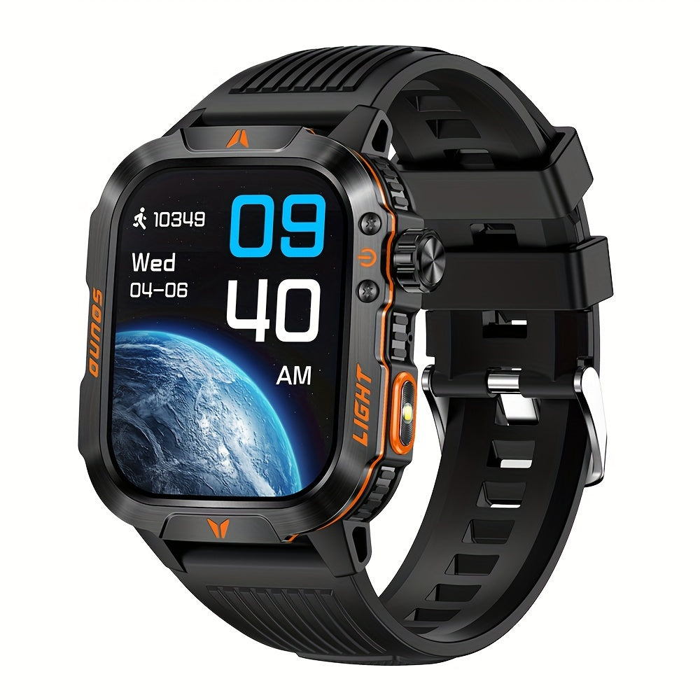 Rugged Outdoor Smartwatch | 2024's Ultimate Fitness Tracker For Android iPhone - Premium smart watch from Lizard Vigilante - Just $48.88! Shop now at Lizard Vigilante