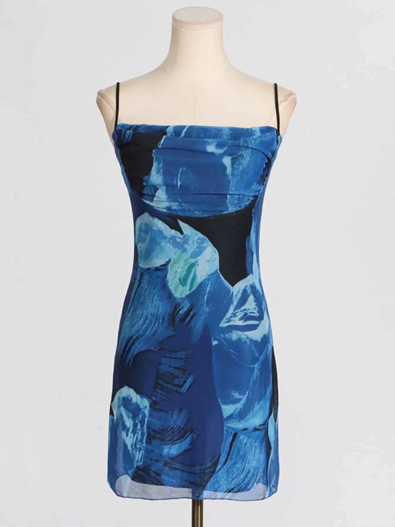 Stylish Cowl Neck Cami : Mini Dress