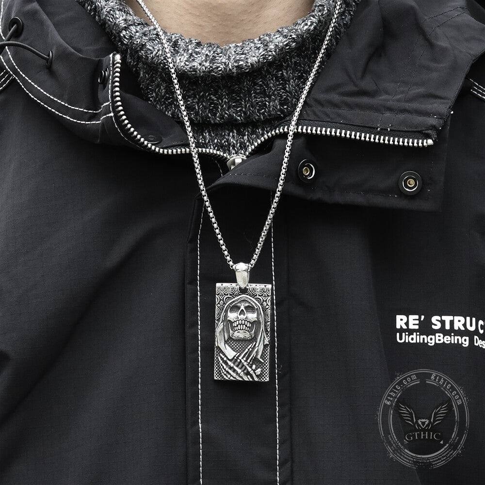 Death Skull Stainless Steel Pendant