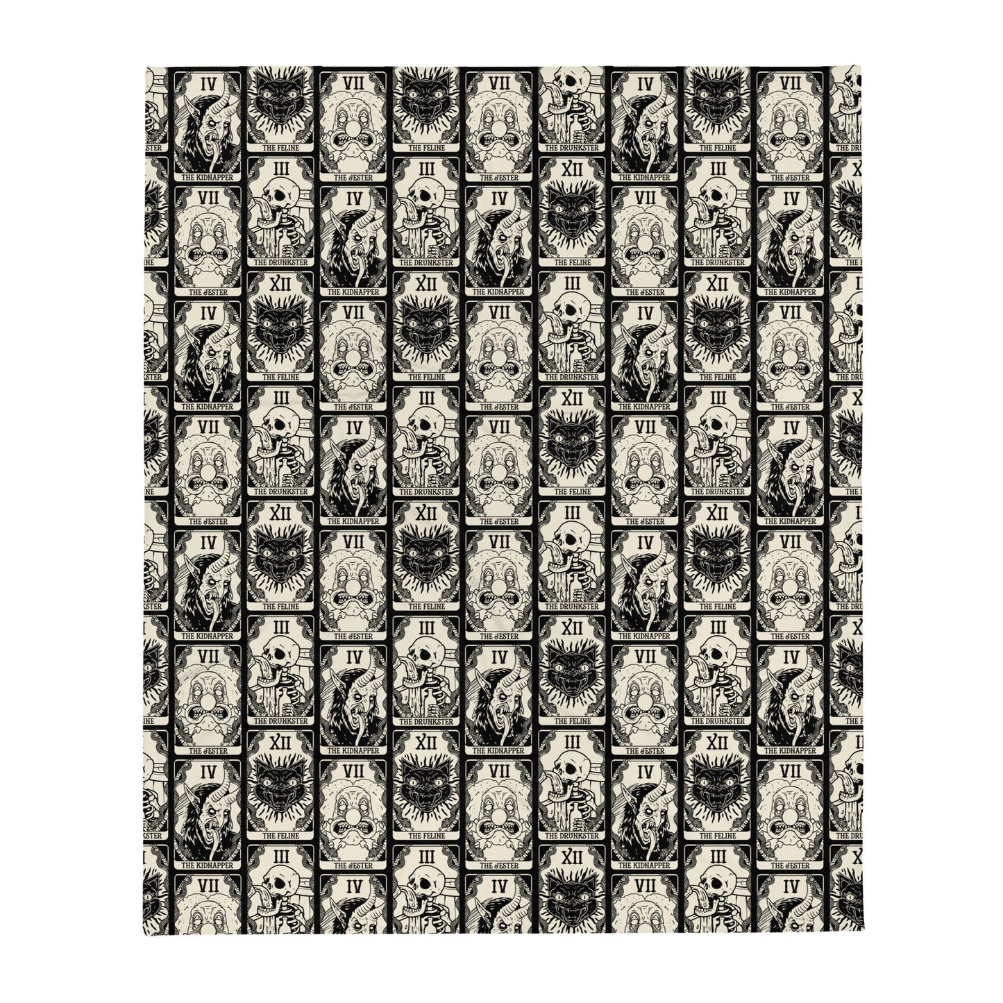 Death Tarot Throw Blanket