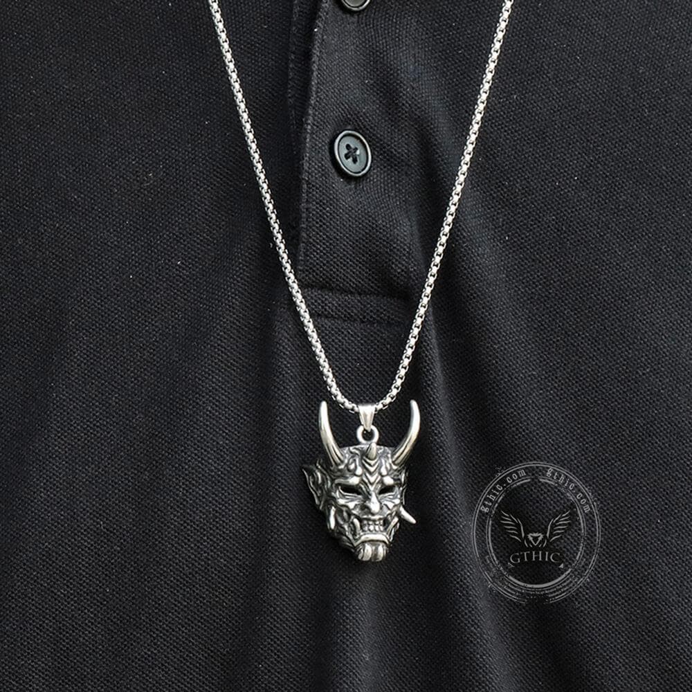 Yokai Oni Stainless Steel Pendant
