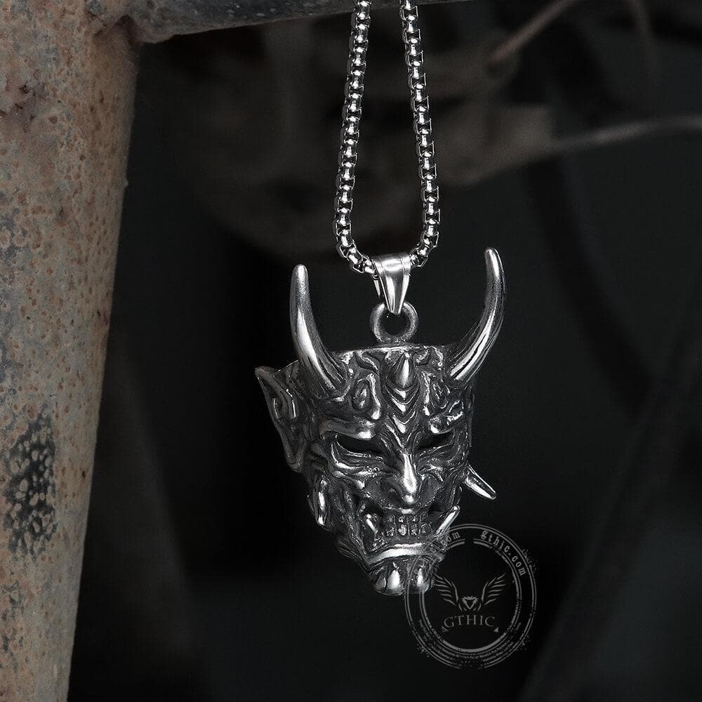Yokai Oni Stainless Steel Pendant