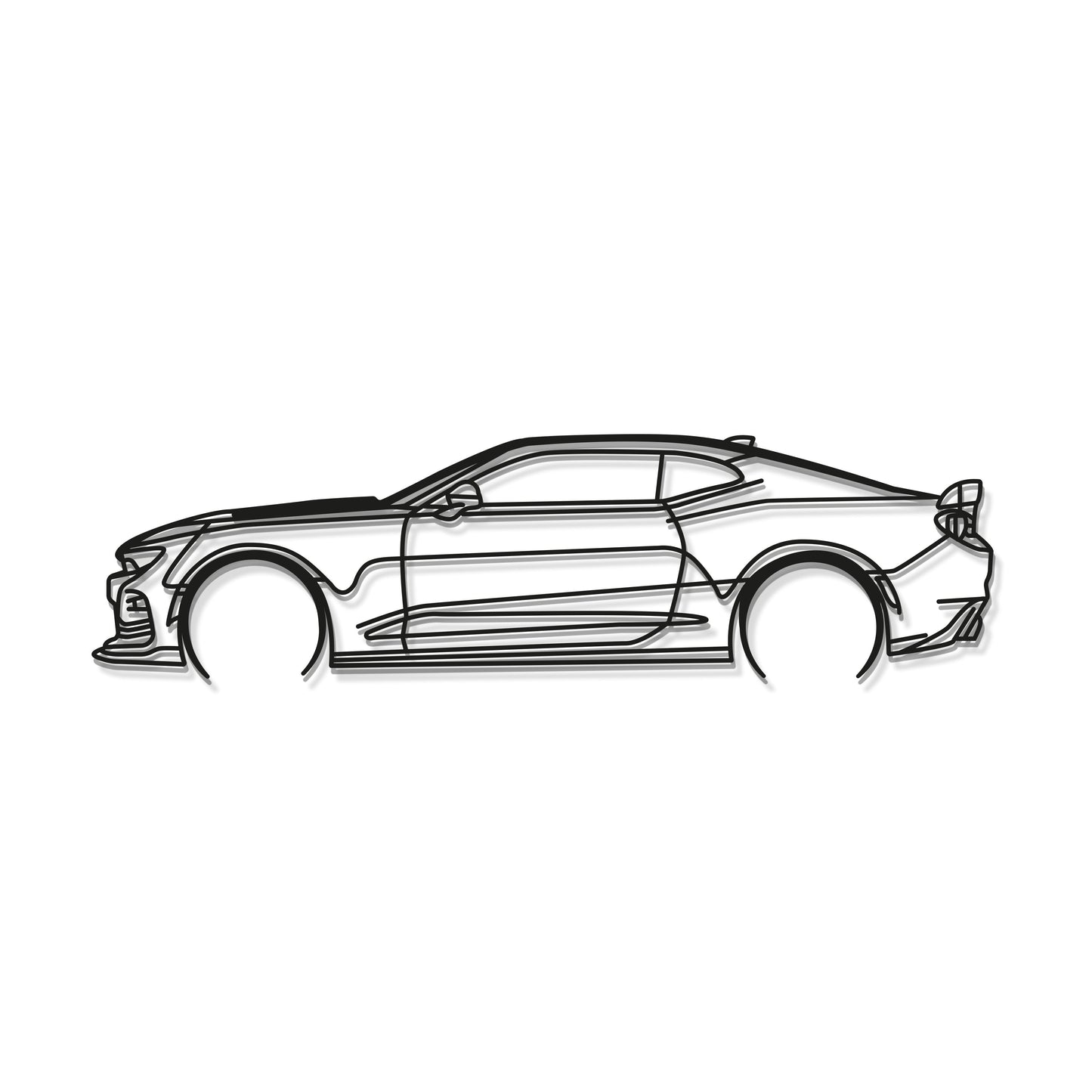 Camaro SS 1LE Detailed Metal Car Wall Art - MT0892