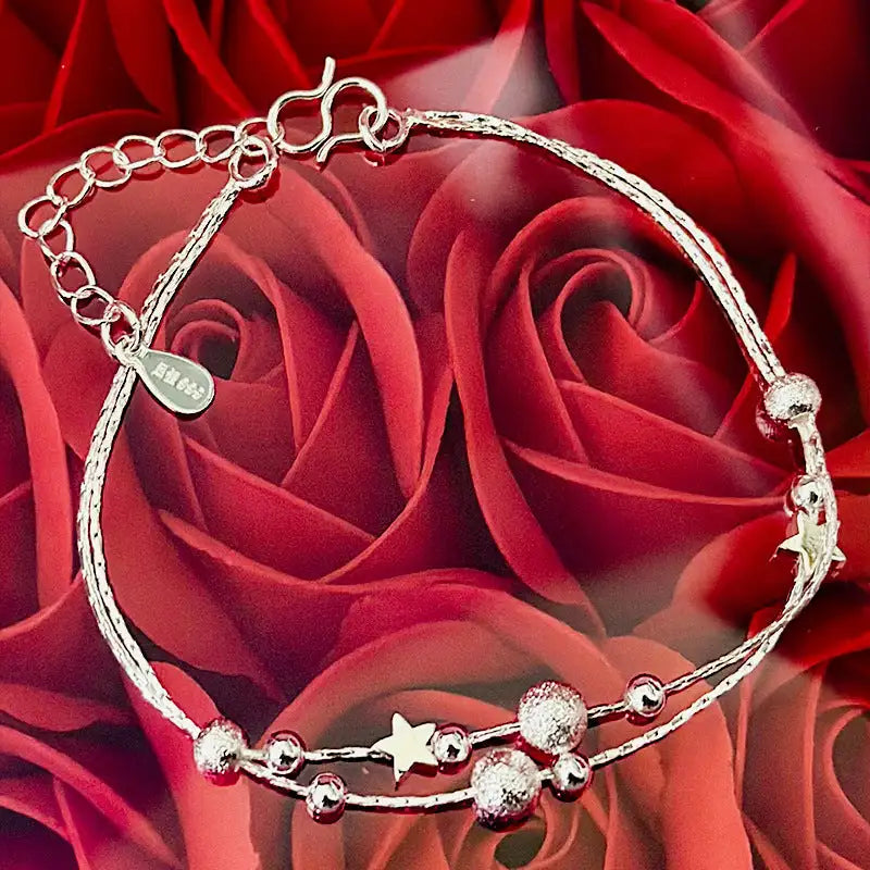 Design Double Circles Star Bracelet Female Fashion