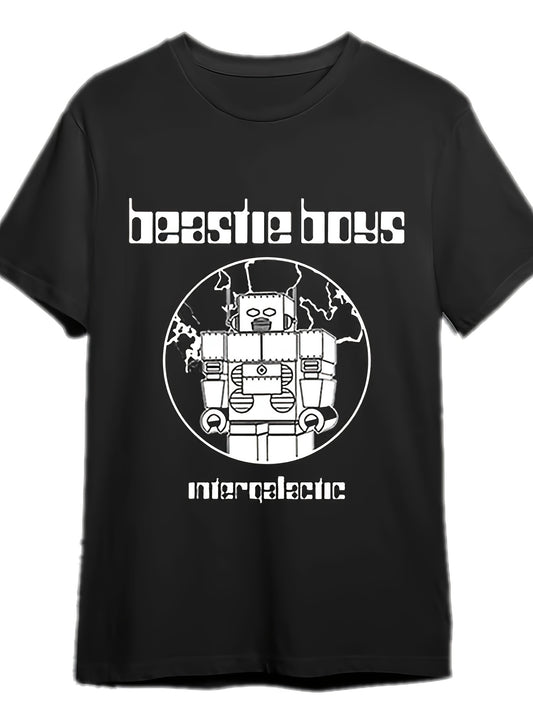 The Beastie Boys "Intergalactic" Men's T-Shirt – Funny Graphic Tee in Black for Fans of Classic Hip-Hop - Premium T-Shirt from Lizard Vigilante - Just $25.99! Shop now at Lizard Vigilante