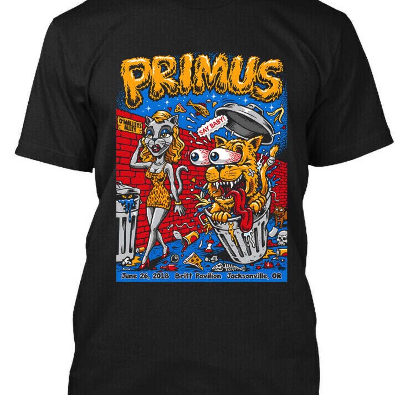 Primus 2018 Tour T-Shirt | Rock Band Merch - Premium t-shirt from Lizard Vigilante - Just $26.99! Shop now at Lizard Vigilante