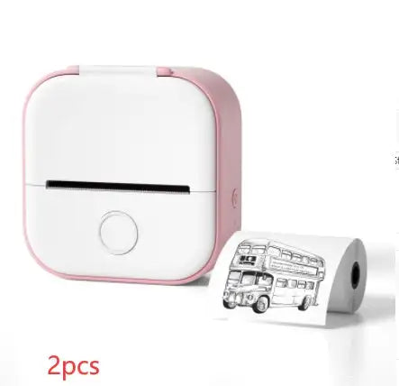 Portable Mini Printer for Students and Hobbyists, Bluetooth Thermal Label Printer