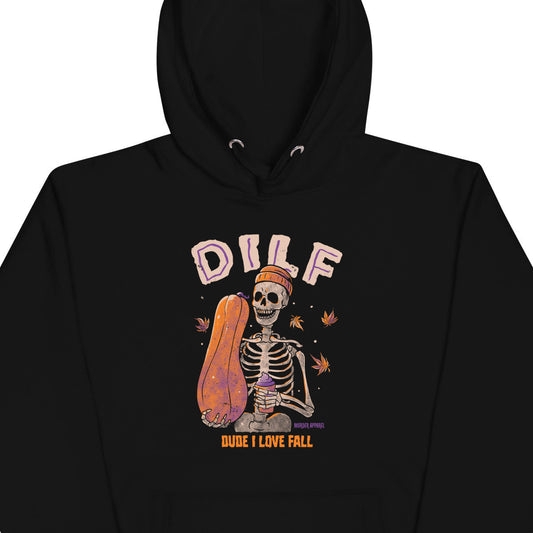 Dude I Love Fall DILF Hoodie