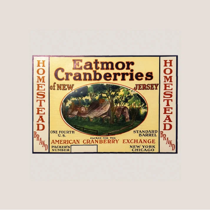 Discover 1920s Charm with Eatmor Cranberries Vintage Label