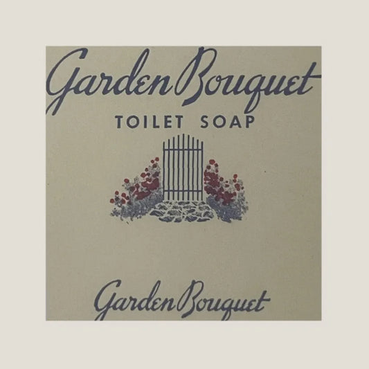 Discover Rare 1900s Garden Bouquet Soap Label from Manhattan