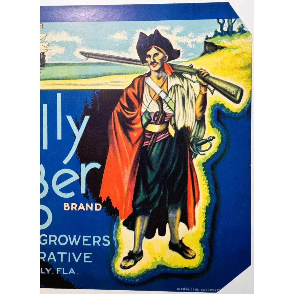 Discover a Rare 1930s Jolly Roger Crate Label from Polk County
