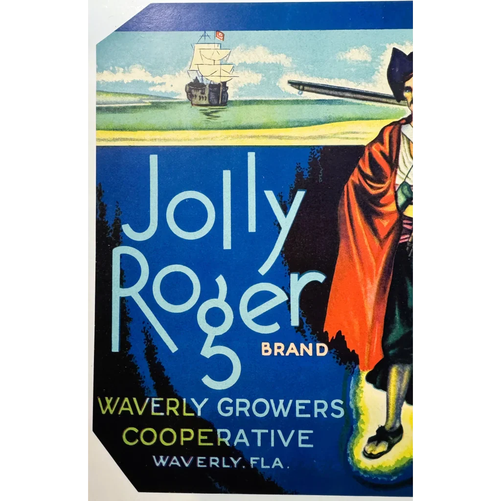 Discover a Rare 1930s Jolly Roger Crate Label from Polk County