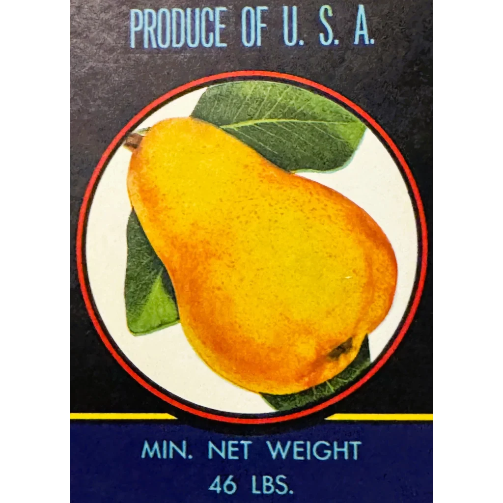 Discover Vintage 1940s Don Juan Pears San Juan Crate Label