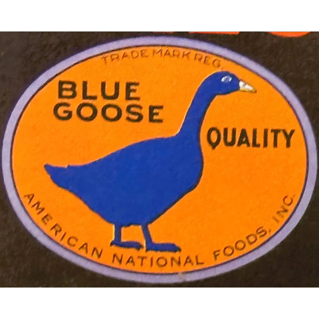 Discover Vintage Blue Goose Asparagus Crate Label from River Lad