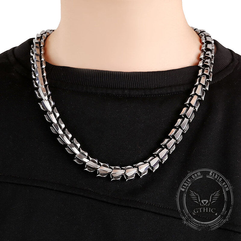 Dragon Bone Stainless Steel Necklace