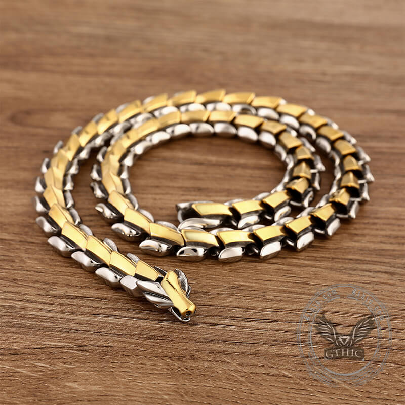 Dragon Bone Stainless Steel Necklace