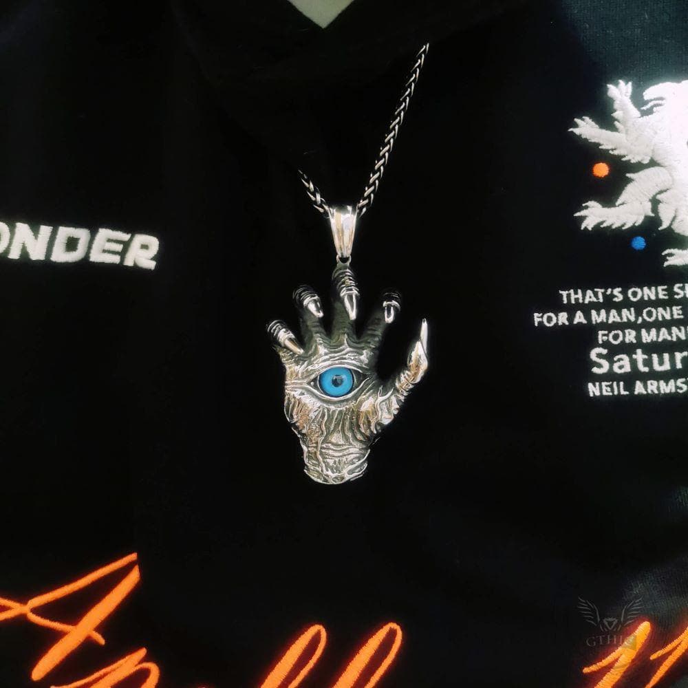 Dragon Claw Blue Evil Eye Pendant