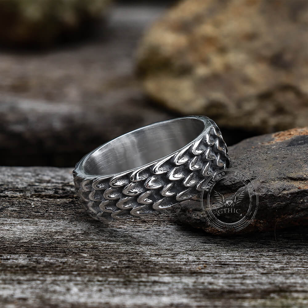 Dragon Scale Stainless Steel Ring