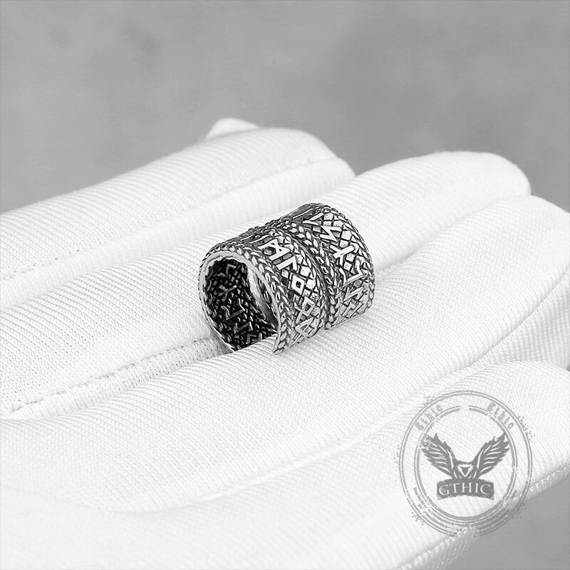 Dragon Scale Viking Runes Stainless Steel Stud Earrings