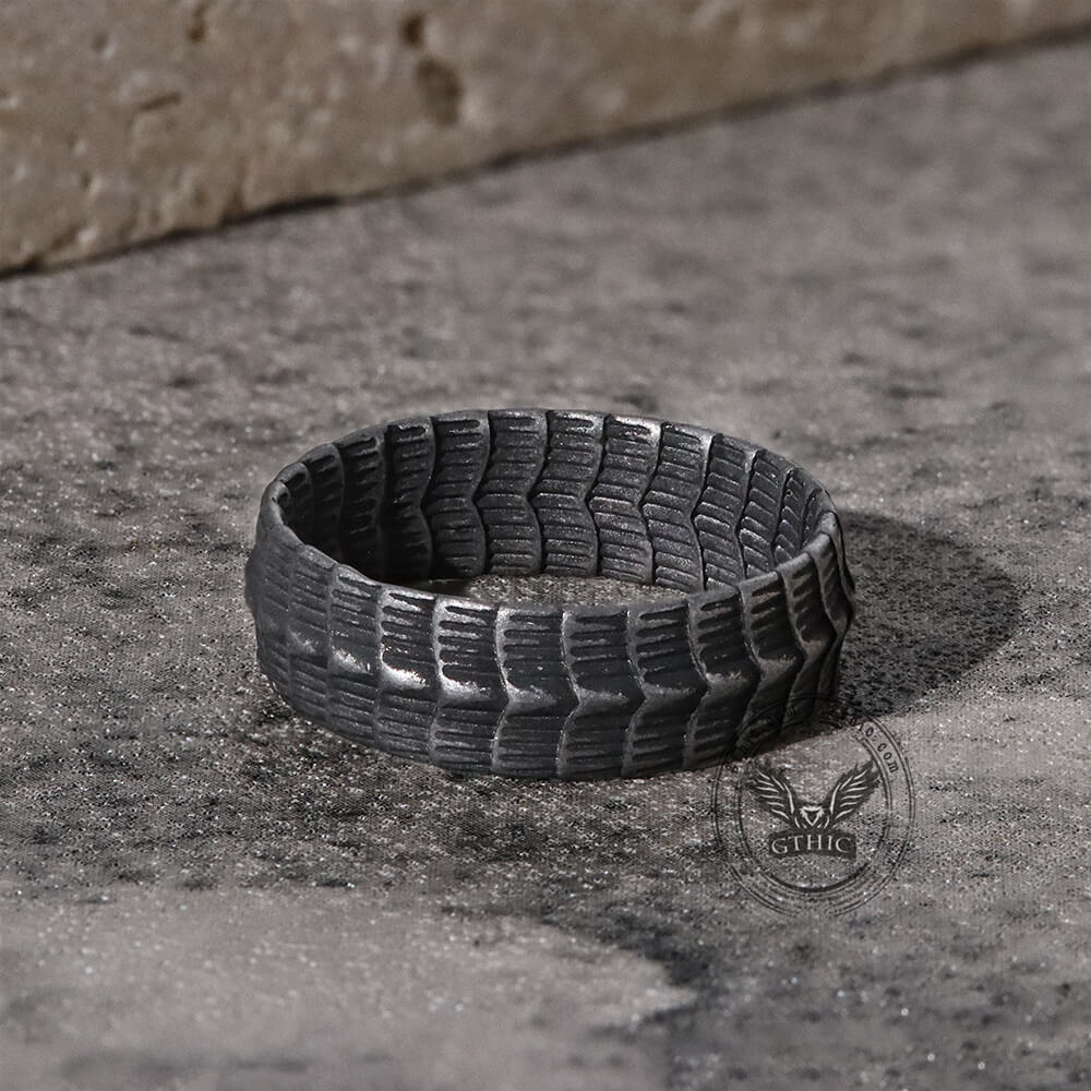 Dragon Spine Stainless Steel Ring