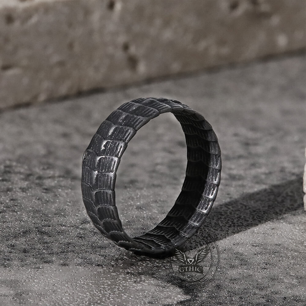 Dragon Spine Stainless Steel Ring
