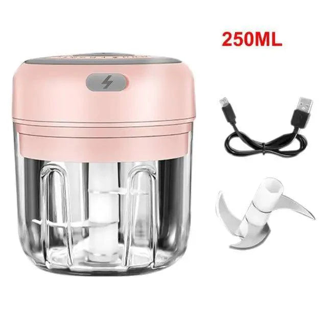 Durable Electric Food Crusher Mini Garlic Press Garlic Crusher Vegetable Chopper For Kitchen Crushed Garlic Crushed Ginger Crushed Chili