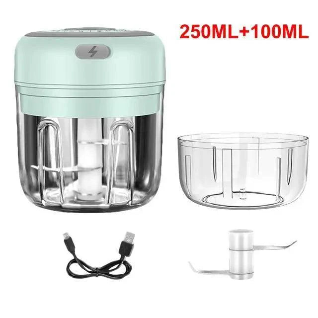 Durable Electric Food Crusher Mini Garlic Press Garlic Crusher Vegetable Chopper For Kitchen Crushed Garlic Crushed Ginger Crushed Chili