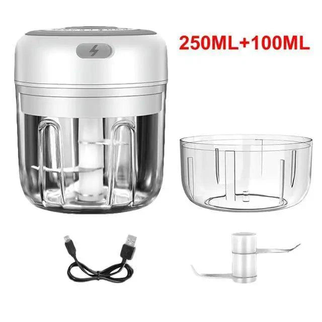 Durable Electric Food Crusher Mini Garlic Press Garlic Crusher Vegetable Chopper For Kitchen Crushed Garlic Crushed Ginger Crushed Chili