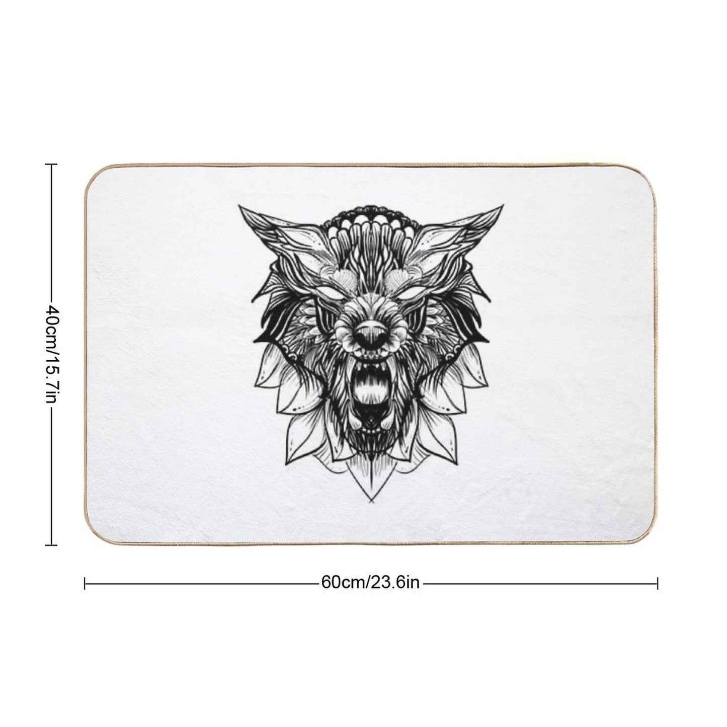 Wolf  Slip-Resistant Bath Mat