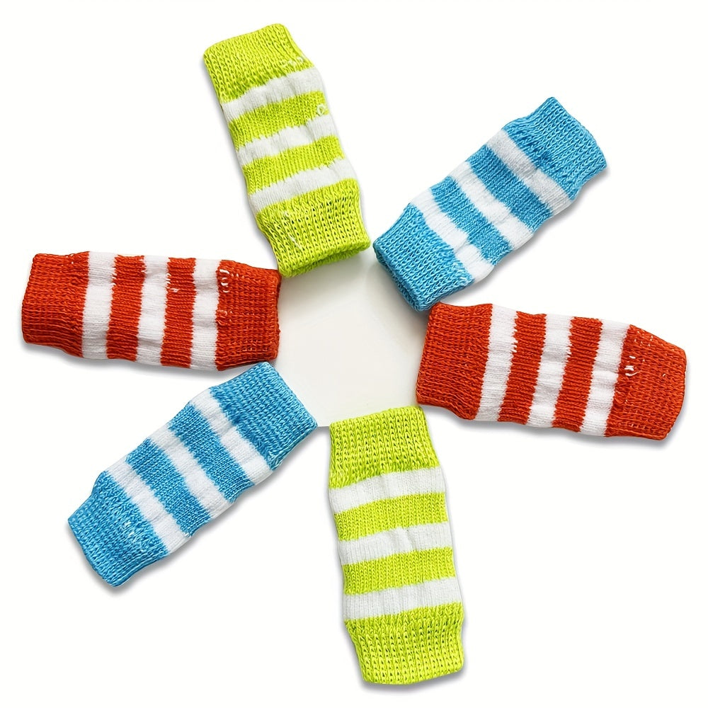 [2 Sets Elbow Support Guards] Pet Dog Elbow Guards, a Set of 2 Front Leg And 2 Hind Leg Protectors, Elbow Support Wraps, Leg Support Wraps, Breathable Elastic Knitted Protective Socks for Pets, 4pcs Pet Leg Socks.