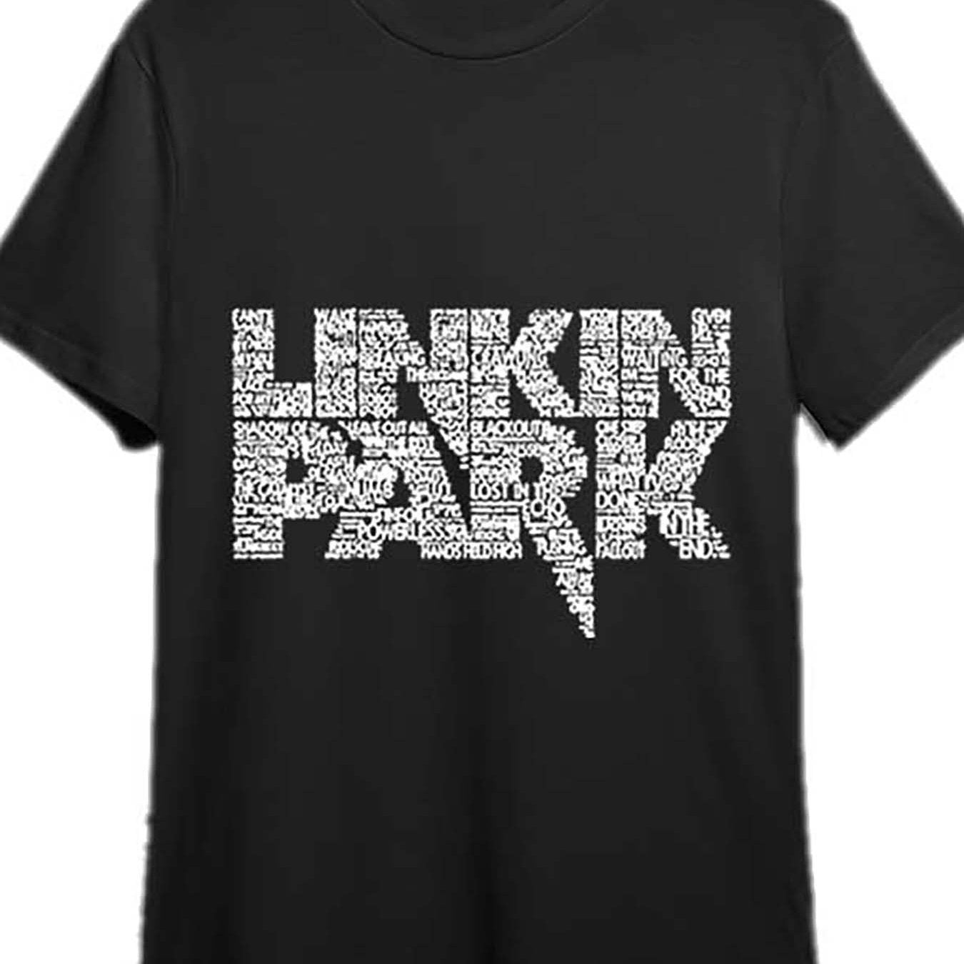 Linkin Park T-shirt 341124 Men's Short Sleeve Fun Graphic T-shirt Series Black PR - Premium  from Lizard Vigilante - Just $16.99! Shop now at Lizard Vigilante