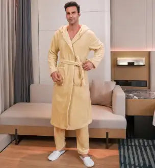 Men's Fibre Velvet Gown Set