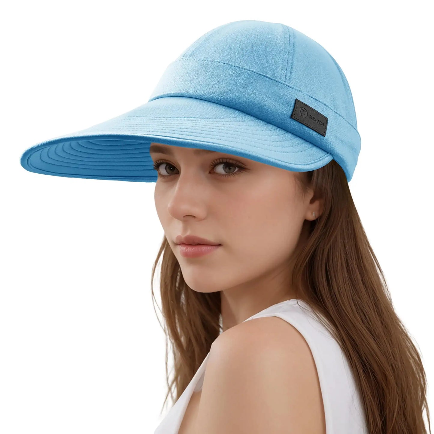 Sukeen Cooling Visor Cap For Women&Men, 2 In 1 Zip-Off Sun Hat With UV Protection For Outdoor Sports Golf Travel Tennis Beach