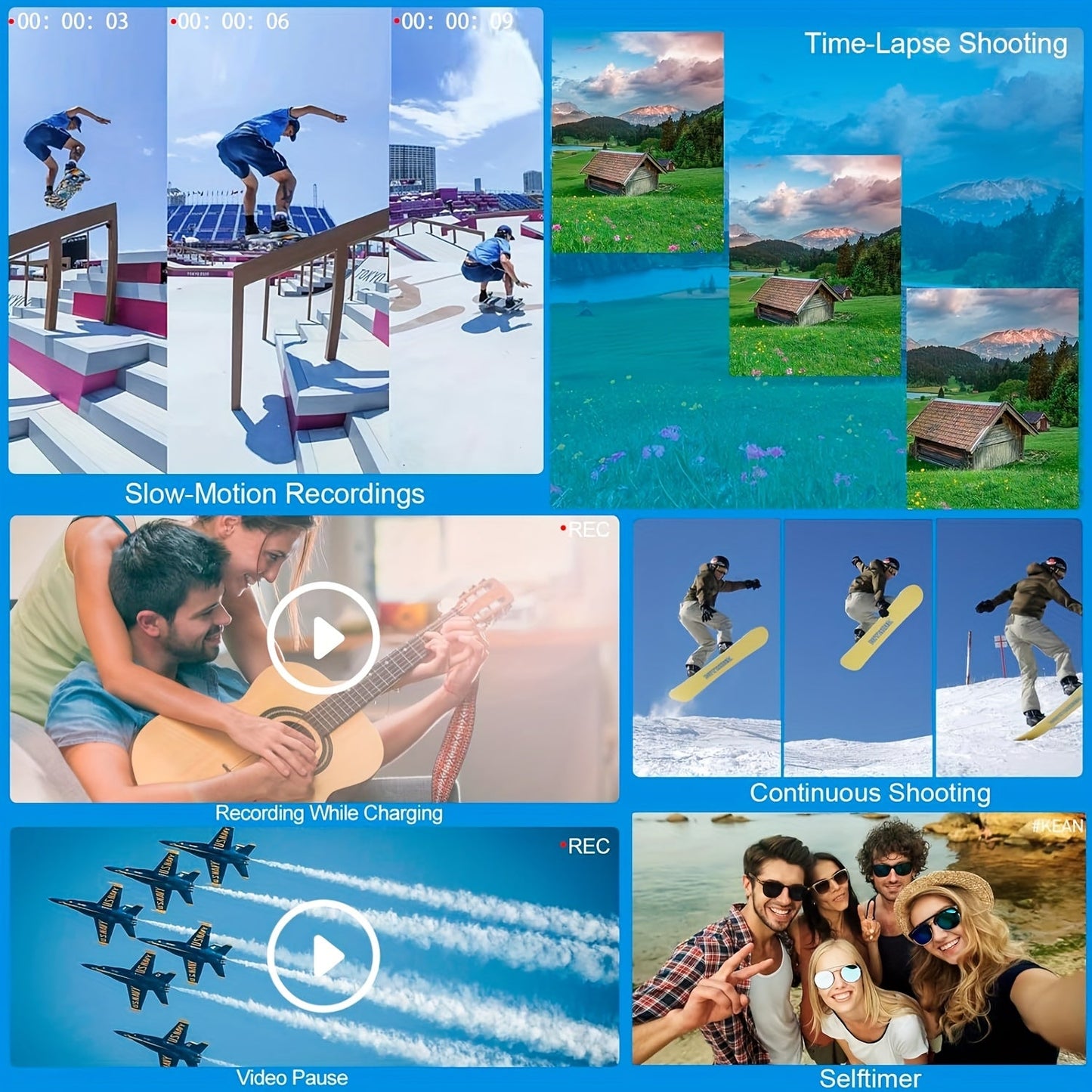 4K Photography Digital Camera - 12x Optical Zoom 72MP YouTube Vlogging Camera With 3" 180° Flip Screen, Auto Focus Compact Camera