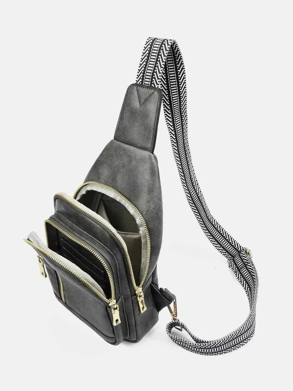 Adjustable Leather : Crossbody Bag With Straps