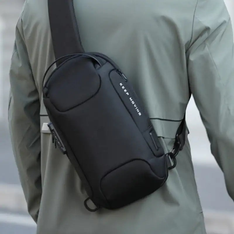 Men's Single Shoulder Bag for Summer, Cool Looking Waterproof Bag