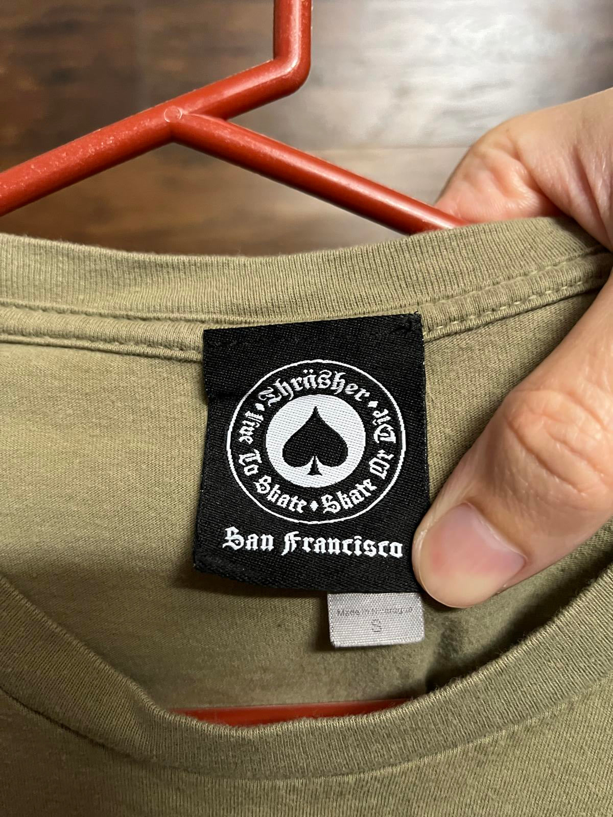 Thrasher Skateboard Magazine T-shirt - Military Green - S