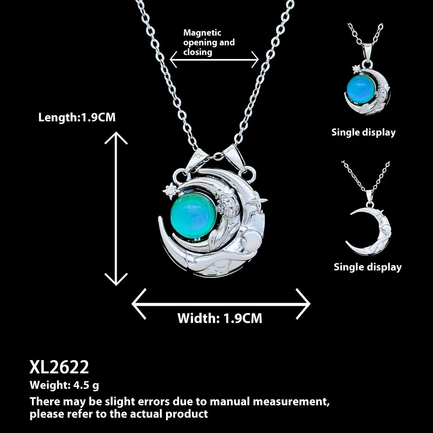 European And American Moon Necklace Niche Non-fading High-grade Accessories