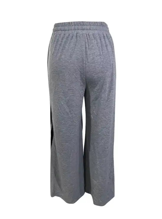 Women's Solid Color Lace Up Loose And Fashionable Casual Sports Pants