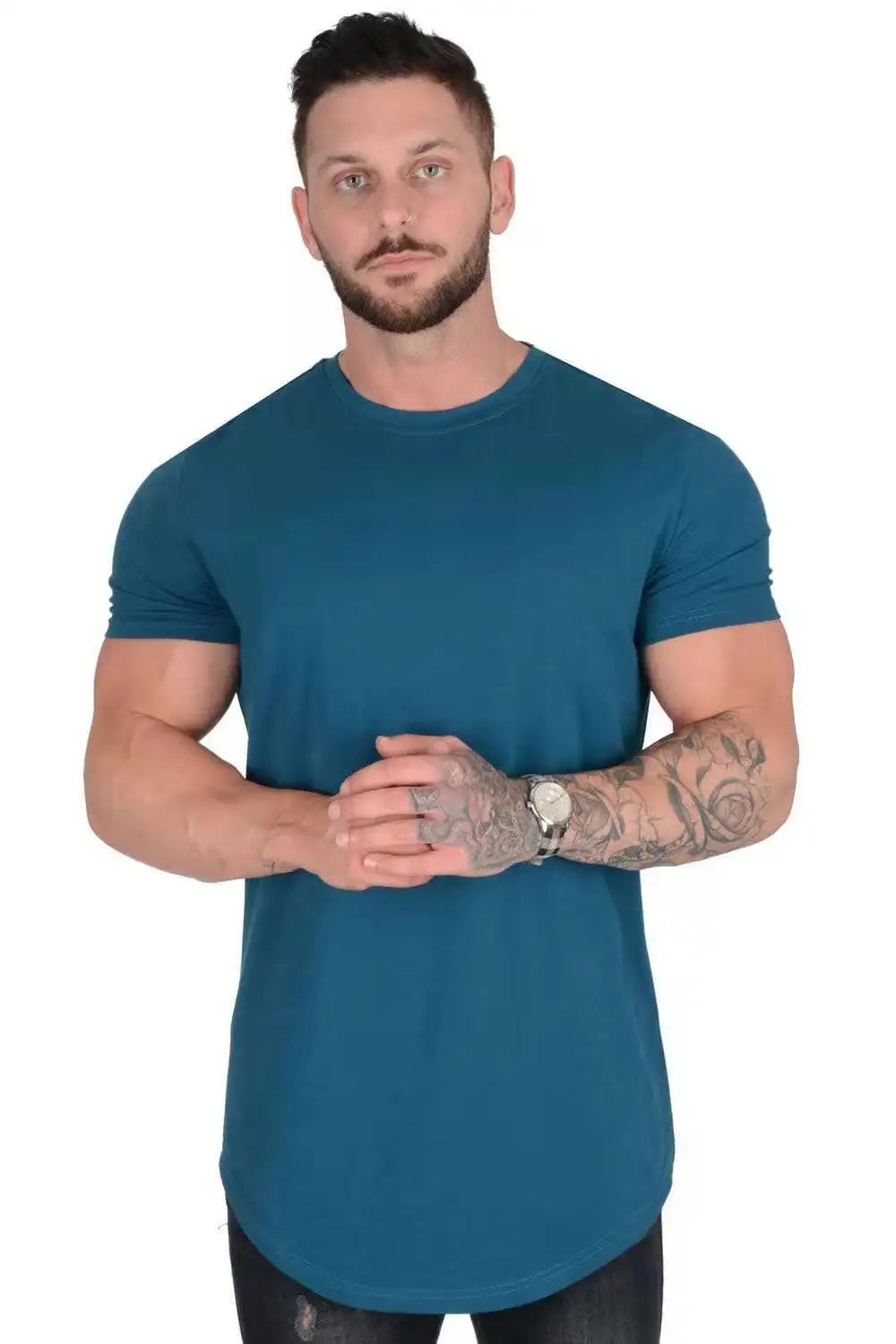 Men's Casual Short-sleeved Sports Fitness T-shirt