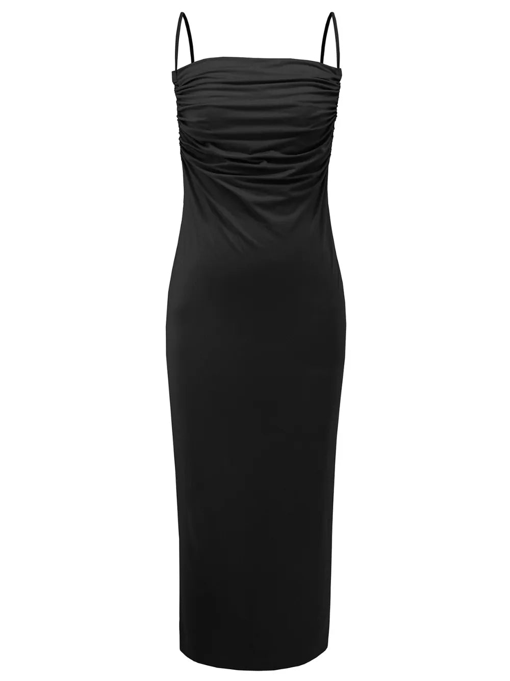 Backless Cowl Neck Sleeveless : Cami Dress