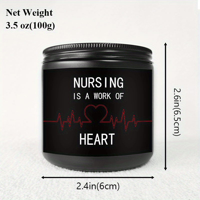 Lavender Scented Candle 5.3oz - Perfect Appreciation Gift for Nurses, Nursing Students, and Paramedics on Nurses' Day, Birthday, Graduation, or Thanksgiving - Unique and Meaningful Present, Women Men, Labor And Delivery, Nurs