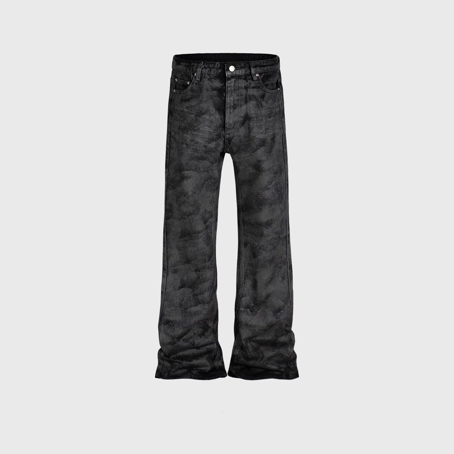 Men's Wide Leg Black Trousers Skinny Jeans