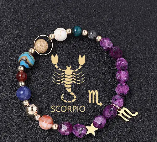 Natural Stone Hemp Stone Cut Surface Eight Planets Personalized Fashionable All-match