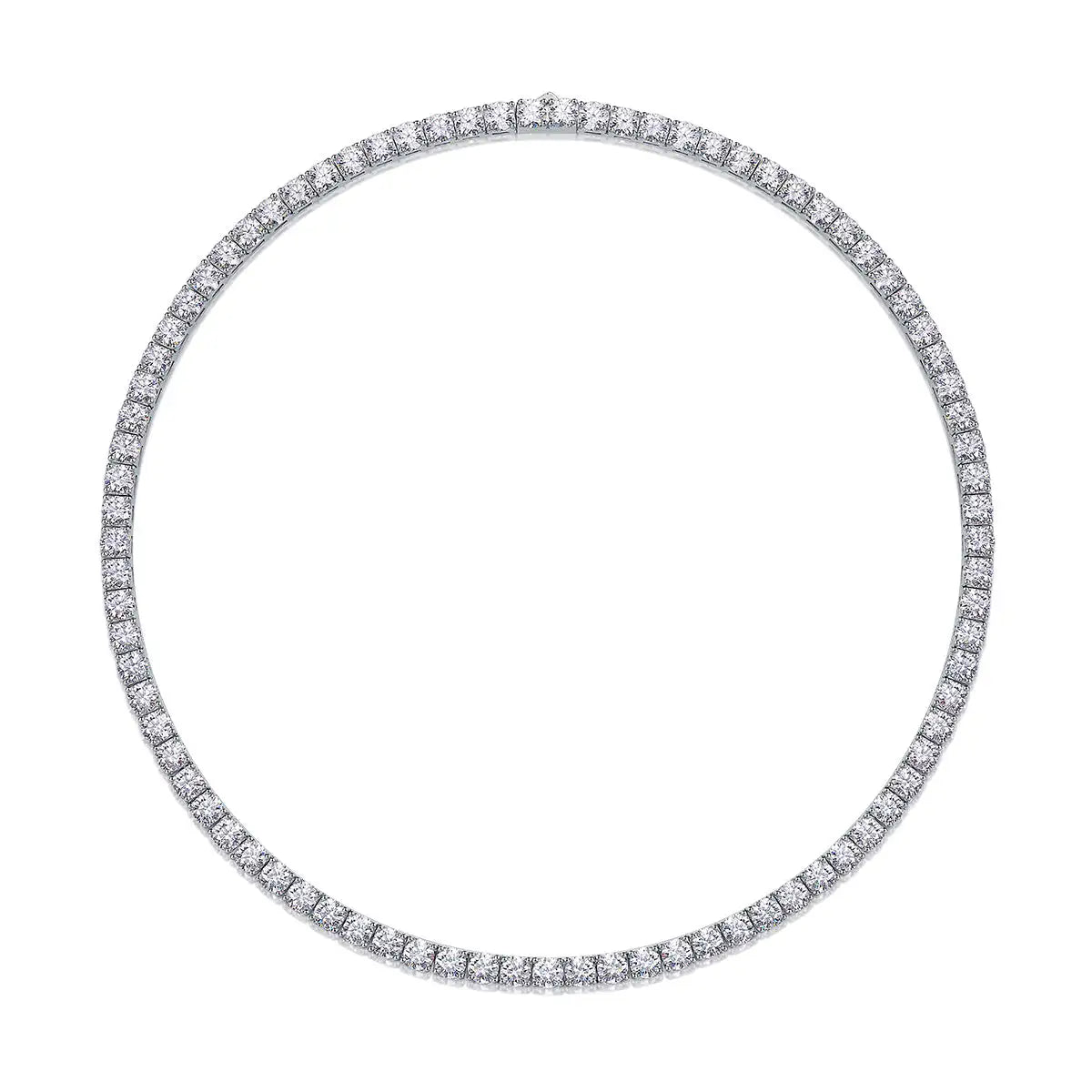 Endless Stream Of Stars 0.5ct Luxury Fashion Mossan Diamond S925 Silver Necklace