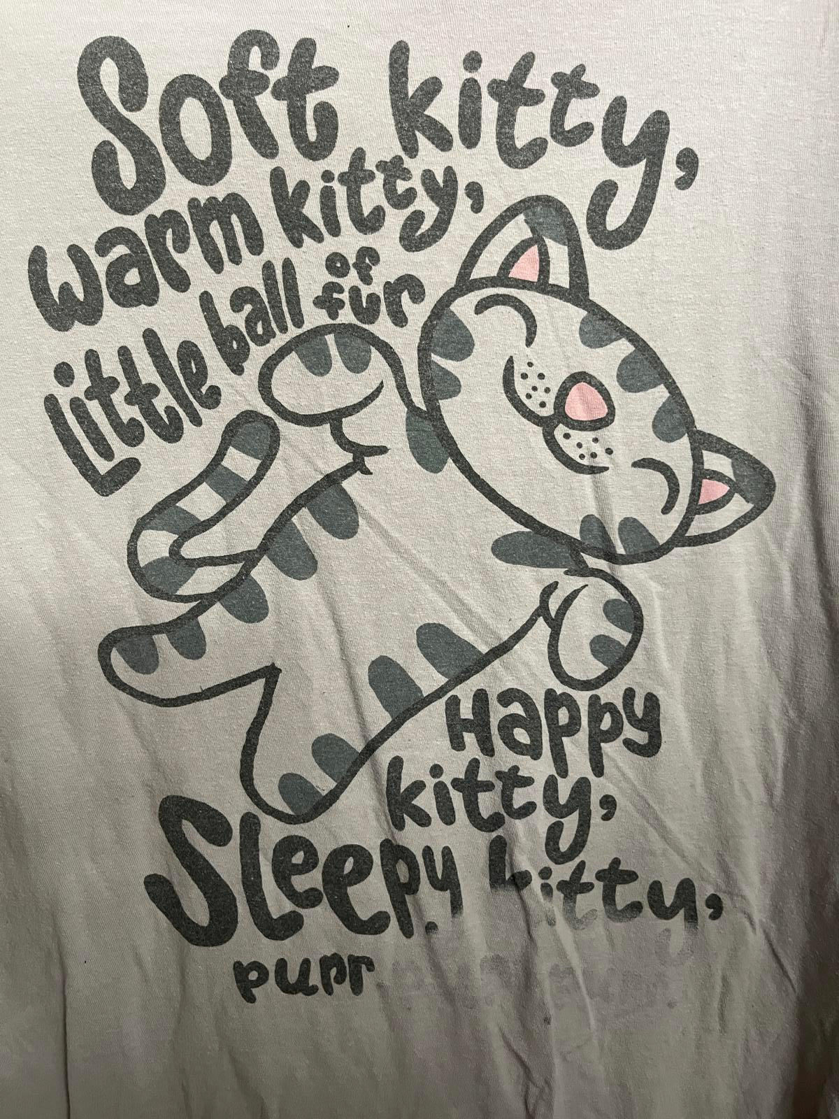 T-shirt Big Bang Theory TV Show Soft Kitty Warm Kitty Song L