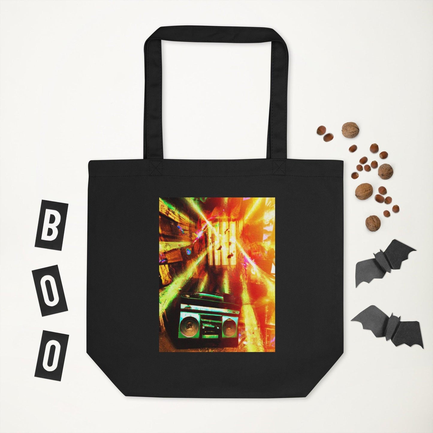 Prison BoomBox Light Burst Eco Tote Bag - Lizard Vigilante